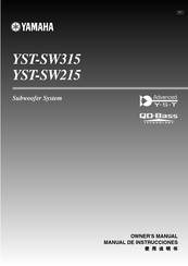 Yamaha YST-SW315 Manual De Instrucciones