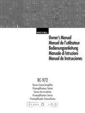 Rotel RC-972 Manual De Instrucciones