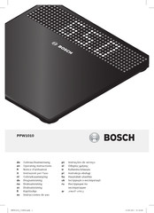 Bosch PPW1010 Instrucciones De Uso