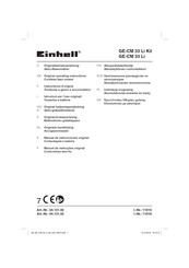 EINHELL GE-CM 33 Li Manual De Instrucciones