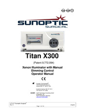 Sunoptic Surgical Titan X300 Manual Del Operador