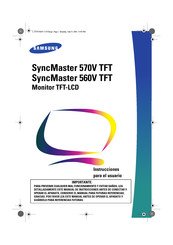 Samsung SyncMaster 560V TFT Manual De Instrucciones