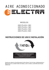 Electra GEO PLUS A 26C Instrucciones De Uso E Instalación