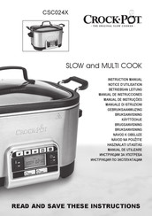 Crock-Pot CSC024X Manual De Instrucciones