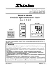 Shinko JCS-33A Manual De Operación