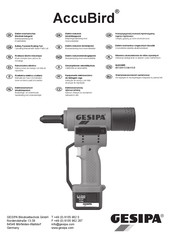 Gesipa AccuBird Instrucciones De Manejo