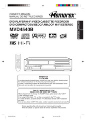 memorex MVD4540B Manual De Instrucciones