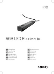 SOMFY RGB LED Receiver io Instrucciones