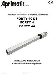 Aprimatic FORTY 4 Manual De Instalación