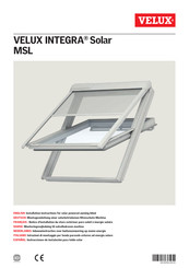 Velux INTEGRA Solar MSL Instrucciones De Instalación