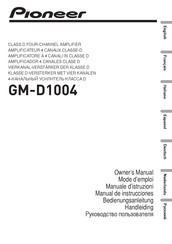 Pioneer GM-D1004 Manual De Instrucciones