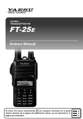 Yaesu FT-25e Avance Manual