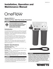 Watts OneFlow OF210-1 Manual De Instalación, Funcionamiento Y Mantenimiento