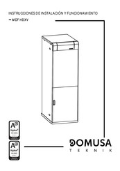 DOMUSA TEKNIK MCF 40 HDXV Instrucciones De Instalación Y Funcionamiento