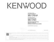 Kenwood XR-1701 Manual De Instrucciones