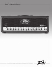 Peavey 6505+ Manual Del Operador