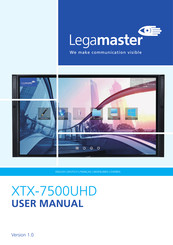 Legamaster XTX-7500UHD Manual Del Usuario