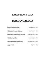 Denon DJ MC7000 Guia De Inicio Rapido