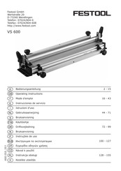 Festool VS 600 Instrucciones De Servicio