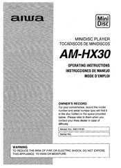 Aiwa AM-HX30 Instrucciones De Manejo