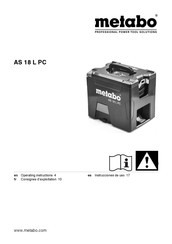 Metabo AS 18 L PC Instrucciones De Uso