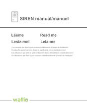 Wattio SIREN Guía Rápida Para La Instalación