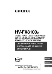 Aiwa HV-FX8100U Instrucciones De Manejo