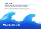 Cambridge Audio azur 340T Manual Del Usuario