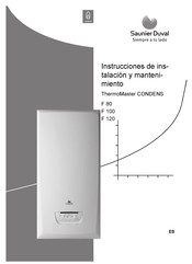 Saunier Duval ThermoMaster Condens F100 Instrucciones De Instalación Y Mantenimiento