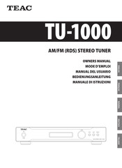 Teac TU-1000 Manual Del Usuario