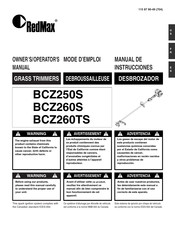 RedMax BCZ260TS Manual De Instrucciones