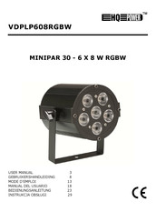 HQ-Power VDPLP608RGBW Manual Del Usuario