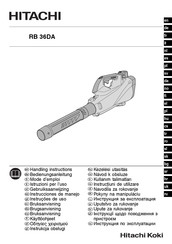 Hitachi Koki RB 36DA Instrucciones De Manejo