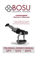 BOSU BALANCE TRAINER Manual Del Propietário