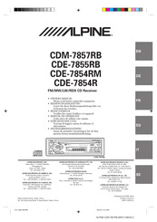 Alpine CDM-7857RB Manual De Operación