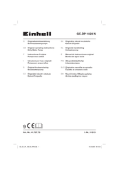 EINHELL GC-DP 1020 N Manual De Instrucciones Original
