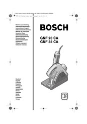 Bosch GNF 20 CA Instrucciones De Servicio