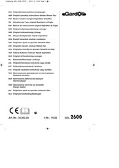 Gardol GEL 2600 Manual De Instrucciones