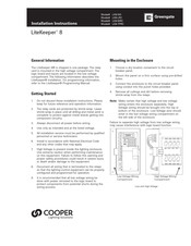 Cooper LK8-NO Instrucciones De Instalación