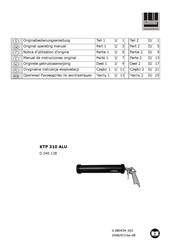 Schneider Airsystems KTP 310 ALU Manual De Instrucciones