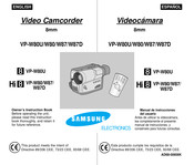 Samsung VP-W80U Manual De Instrucciones