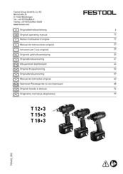 Festool C 15 Li Manual De Instrucciones