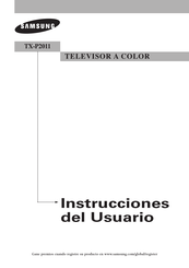 Samsung TX-P2011 Instrucciones Del Usuario