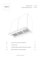 Novy Fusion Advanced 88 Serie Instrucciones De Uso Y De Instalacion