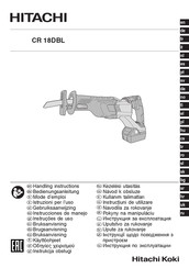 Hitachi CR 18DBL Instrucciones De Manejo