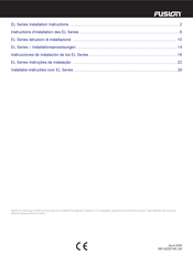 Fusion EL Serie Instrucciones De Instalación