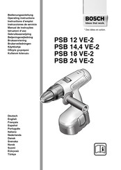 Bosch PSB 14,4 VE-2 Instrucciones De Servicio