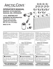 Arctic Cove MAC1217K Manual Del Operador