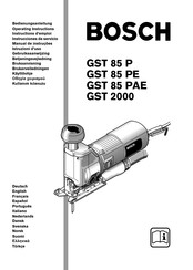 Bosch GST 2000 Instrucciones De Servicio