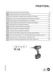 Festool IMPACT TI 15 Manual De Instrucciones